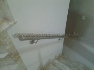 Corrimão de Inox Escovado aço