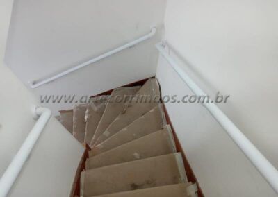 Corrimao de Parede Aluminio Suporte Simples 2