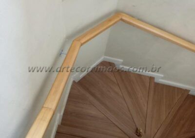 Corrimao de Parede Retangular Suporte Ferro Pintura Eletrostatica Branco 4