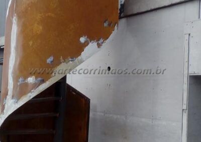 Guarda Corpo Chapa Curva em Escada Metalica Permetal 4