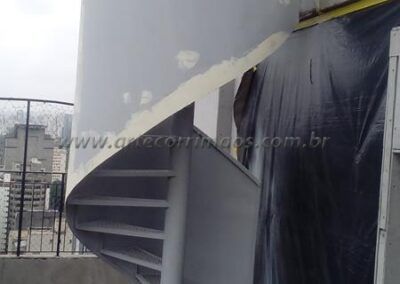 Guarda Corpo Chapa Curva em Escada Metalica Permetal 5
