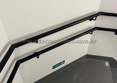 Corrimão de parede Acessibilidade Ferro Pintura eletrostatica dispositivos Nylon (4)