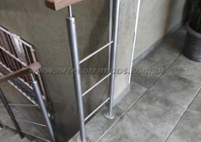 Guarda Corpo Inox e Madeira (1)