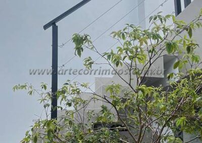 Corrimão guarda corpo ferro e cabo de aço (13)