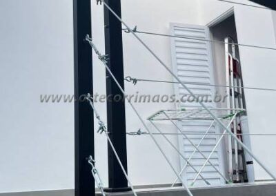 Corrimão guarda corpo ferro e cabo de aço (16)
