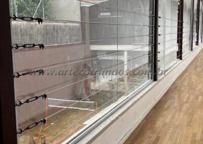 Corrimão guarda corpo ferro e cabo de aço (27)