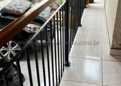 Corrimão guarda corpo madeira e ferro (2)